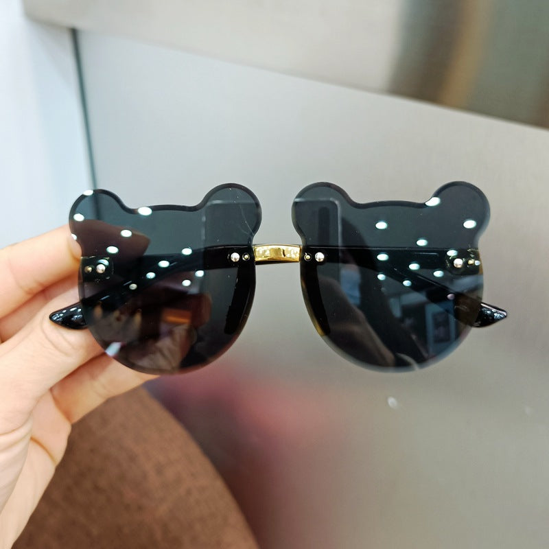 Children's Sunglasses Baby Anti-Radiation Sun Glasses Girl Boy Cute Cartoon Bear Anti-Glare Sunglasses Anniversary Gift