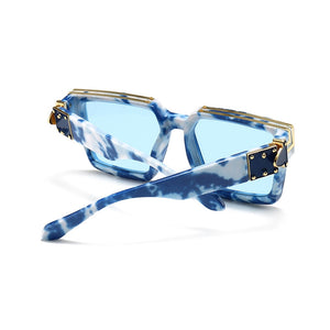 Classic  Brand Designer Oversized Square Sunglasses Women Men Shield Big Frame Travel Sun Glasses Mirror Shades