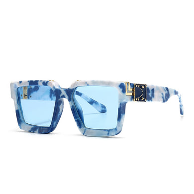 Classic  Brand Designer Oversized Square Sunglasses Women Men Shield Big Frame Travel Sun Glasses Mirror Shades