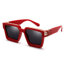 Load image into Gallery viewer, Classic  Brand Designer Oversized Square Sunglasses Women Men Shield Big Frame Travel Sun Glasses Mirror Shades