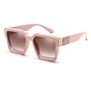 Classic  Brand Designer Oversized Square Sunglasses Women Men Shield Big Frame Travel Sun Glasses Mirror Shades