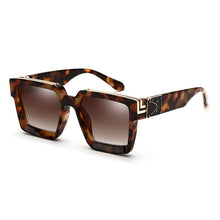 Load image into Gallery viewer, Classic  Brand Designer Oversized Square Sunglasses Women Men Shield Big Frame Travel Sun Glasses Mirror Shades