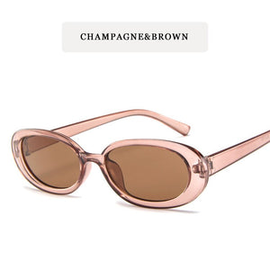 Classic Oval Sunglasses Women Small Round Frame Lunette De Soleil Femme Vintage Eyewear UV400 Glasses 2022