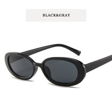 Load image into Gallery viewer, Classic Oval Sunglasses Women Small Round Frame Lunette De Soleil Femme Vintage Eyewear UV400 Glasses 2022
