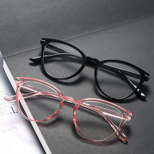 Classic Women Anti-Blue Light Eyeglasses Frame Vintage Ultralight Square Plastic Glasses Clear Spectacle Eye Glasses