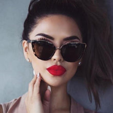 Load image into Gallery viewer, Classic Women Brand Designer Cateye Sunglasses Female Vintage Lady Sun Glasses Oculo De Sol Shades Summer Style