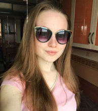 Load image into Gallery viewer, Classic Women Brand Designer Cateye Sunglasses Female Vintage Lady Sun Glasses Oculo De Sol Shades Summer Style