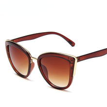 Load image into Gallery viewer, Classic Women Brand Designer Cateye Sunglasses Female Vintage Lady Sun Glasses Oculo De Sol Shades Summer Style