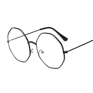 Montatura per occhiali trasparenti per donna Uomo Occhiali da vista rotondi con montatura trasparente vintage Montature per occhiali ottici trasparenti in metallo femminile