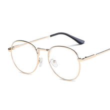 Load image into Gallery viewer, Clear Glasses Frame for Women Vintage Clear Frame Round Eye Glasses Female Metal Transparent Optical Glasses Frames