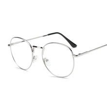Load image into Gallery viewer, Clear Glasses Frame for Women Vintage Clear Frame Round Eye Glasses Female Metal Transparent Optical Glasses Frames