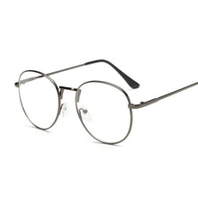 Load image into Gallery viewer, Clear Glasses Frame for Women Vintage Clear Frame Round Eye Glasses Female Metal Transparent Optical Glasses Frames