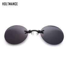 Load image into Gallery viewer, Clip On Nose Sunglasses Men Vintage Mini Round Sun Glasses Hacker Empire Matrix Rimless Sunglasses UV400
