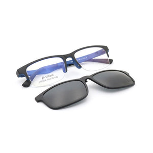 Clip on Polarized Sunglasses Women Men Semirim Square magnet Clips Sun Glasses Can Customize Myopia Presbyopia Lens N5