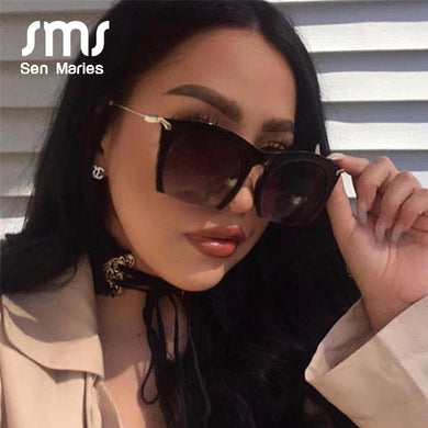 Colored Half Frame Cat Eye Sunglasses Women 2023 Brand Style Metal Frame Eyeglasses Trend UV400 Oculos De Sol Gafas