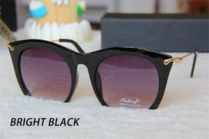 Colored Half Frame Cat Eye Sunglasses Women 2023 Brand Style Metal Frame Eyeglasses Trend UV400 Oculos De Sol Gafas