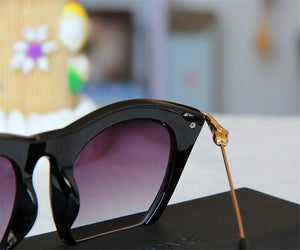 Colored Half Frame Cat Eye Sunglasses Women 2023 Brand Style Metal Frame Eyeglasses Trend UV400 Oculos De Sol Gafas