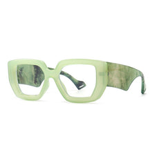 Load image into Gallery viewer, Colorful Square Women Glasses Frame Clear Anti-Blu-Ray Spring Hinge Wide Legs Eyewear Men Optical Polygon Frame