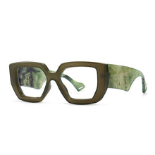 Load image into Gallery viewer, Colorful Square Women Glasses Frame Clear Anti-Blu-Ray Spring Hinge Wide Legs Eyewear Men Optical Polygon Frame