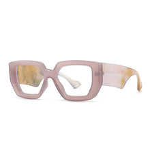 Load image into Gallery viewer, Colorful Square Women Glasses Frame Clear Anti-Blu-Ray Spring Hinge Wide Legs Eyewear Men Optical Polygon Frame