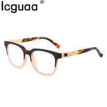 Carica l&#39;immagine nel visualizzatore di Gallery, Montature per occhiali per computer Donna Uomo Occhiali quadrati anti luce blu che bloccano montature per occhiali ottici per donna 