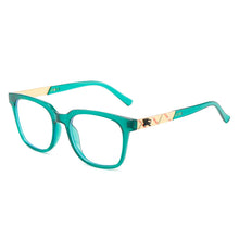 Carica l&#39;immagine nel visualizzatore di Gallery, Montature per occhiali per computer Donna Uomo Occhiali quadrati anti luce blu che bloccano montature per occhiali ottici per donna 