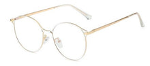 Load image into Gallery viewer, Computer Glasses Frames Women Blue Light Filter Alloy Frame Glasses Men Round Eyewear Optical Spectacle Eyeglass