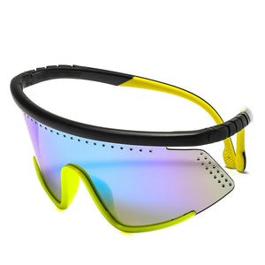Cool Oversized Mask Shiled Style Sunglasses Sports Windproof Brand Design Sun Glasses Oculos De Sol