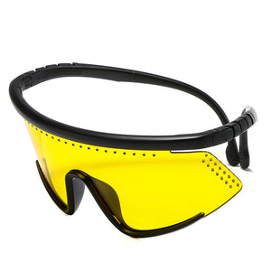 Cool Oversized Mask Shiled Style Sunglasses Sports Windproof Brand Design Sun Glasses Oculos De Sol