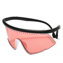 Carica l&#39;immagine nel visualizzatore di Gallery, Cool Oversized Mask Shiled Style Sunglasses Sports Windproof Brand Design Sun Glasses Oculos De Sol