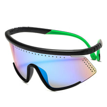Carica l&#39;immagine nel visualizzatore di Gallery, Cool Oversized Mask Shiled Style Sunglasses Sports Windproof Brand Design Sun Glasses Oculos De Sol