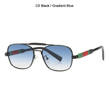 Load image into Gallery viewer, Cool Square Pilot Style Double Beam Sunglasses Men Vintage Gradient Brand Design Sun Glasses Oculos De Sol