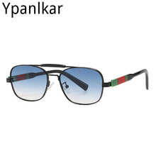 Load image into Gallery viewer, Cool Square Pilot Style Double Beam Sunglasses Men Vintage Gradient Brand Design Sun Glasses Oculos De Sol