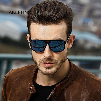 Cool Square Style Gradient Polarized Sunglasses Men Driving Vintage Brand Design Sun Glasses Male Oculos De Sol