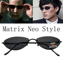 Load image into Gallery viewer, Cool The Matrix Neo Style Polarized Rivets Sunglasses Men Slim Rimless Brand Design Sun Glasses Oculos De Sol