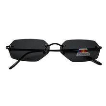 Carica l&#39;immagine nel visualizzatore di Gallery, Raffreddare The Matrix Neo Style rivetti polarizzati occhiali da sole da uomo slim senza montatura occhiali da sole di design di marca Oculos De Sol 