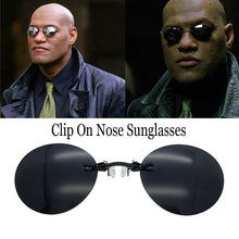 Carica l&#39;immagine nel visualizzatore di Gallery, Raffreddare The Matrix Neo Style rivetti polarizzati occhiali da sole da uomo slim senza montatura occhiali da sole di design di marca Oculos De Sol 