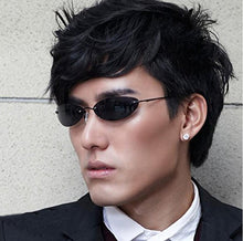Carica l&#39;immagine nel visualizzatore di Gallery, Raffreddare The Matrix Neo Style rivetti polarizzati occhiali da sole da uomo slim senza montatura occhiali da sole di design di marca Oculos De Sol 