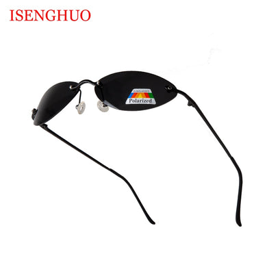 Cool The Matrix Neo Style Polarized Rivets Sunglasses Men Slim Rimless Brand Design Sun Glasses Oculos De Sol