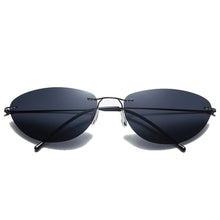 Load image into Gallery viewer, Cool The Matrix Neo Style Polarized Sunglasses Titanium Men Driving Brand Design Sun Glasses Rimless Ultralight