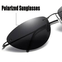 Load image into Gallery viewer, Cool The Matrix Neo Style Polarized Sunglasses Titanium Men Driving Brand Design Sun Glasses Rimless Ultralight