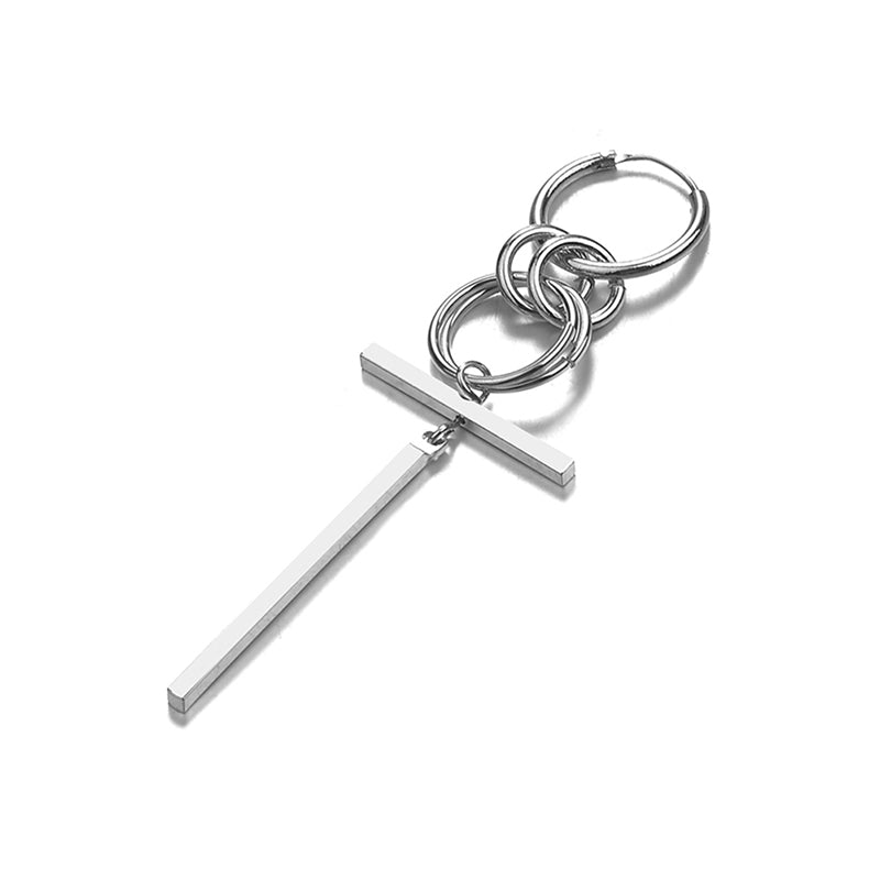 Fashion Costume Jewelry Drop Earrings Cross Shape Vintage Silver Gold-Color For Women Crosses Earring