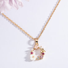 Load image into Gallery viewer, Fashion Creative Butterfly Flowers Necklace Zircon Crystal Pearl Shell Garland Pendant Necklace for Women Jewelry Accessories