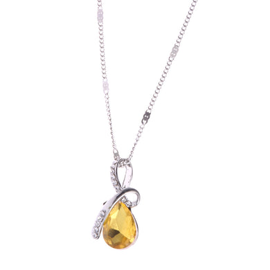 Collana con pendente di lacrime di angelo di cristallo di moda per ragazze Collana di gioielli per bambini Decor 41CM 9 colori disponibili 2018 Nuovo arrivo 