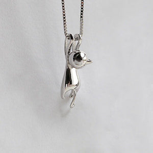 Fashion Cute Cat Necklace & Pendant For Women Gift Silver Gold Color Wholesale Trendy Animal Pet Charm Jewelry Colar de Plata