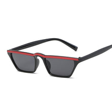 Load image into Gallery viewer, Design Sun Glasses for Women Flat Top Mirror Square Sunglasses Frame Classic Shades Vintage Eyewear Oculos De Sol