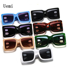 Load image into Gallery viewer, Designer Square Sunglasses For Women Men Retro Oversized Frame  Sun Glasses Ins Trending Shades UV400 Ladies Eyegl
