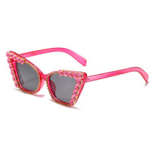 Load image into Gallery viewer, Diamond Cat Eye Sunglasses 2023 Women Men Vintage Punk Rhinestone Sun Glasses Female  Brand Designer Eyewear UV400
