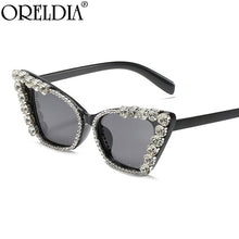 Load image into Gallery viewer, Diamond Cat Eye Sunglasses 2023 Women Men Vintage Punk Rhinestone Sun Glasses Female  Brand Designer Eyewear UV400