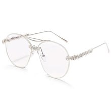 Load image into Gallery viewer, Diamond Pilot Sunglasses Women 2023  Oversized Sunglasses Men Femal Eyewear Vintage Round Glasses Shades UV400